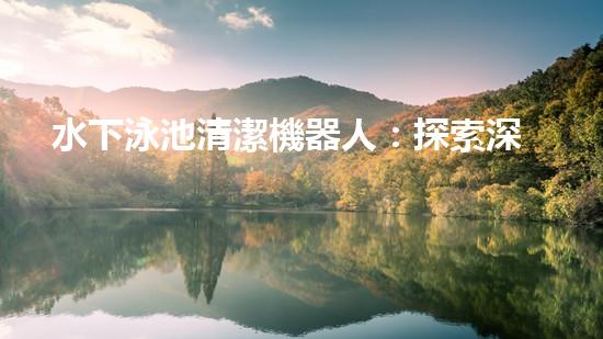水下泳池清潔機器人：探索深海秘境，為你的泳池帶來清澈無比的奇跡！